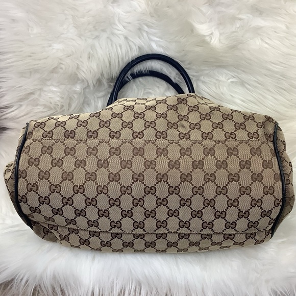 🤎GUCCI Brown Monogram Sukey tote bag 2 way bag - Picture 3 of 10